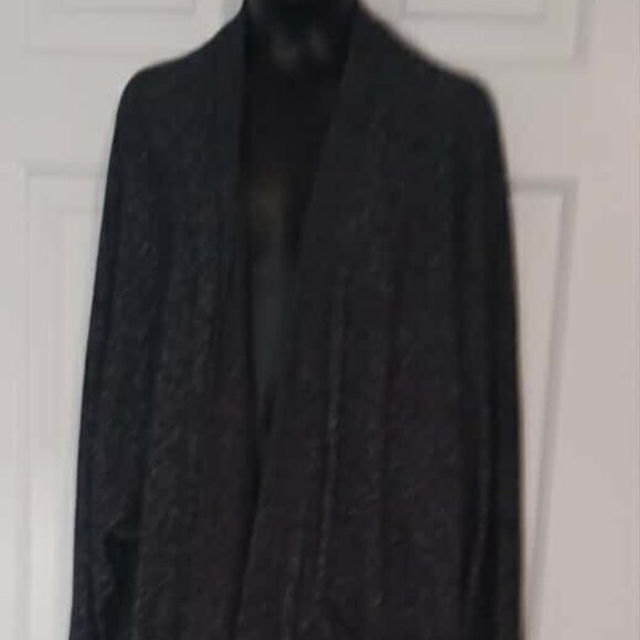 American Eagle XLarge Charcoal Gray Cardigan Sweater Women’s Pockets Open Front - Picture 1 of 5